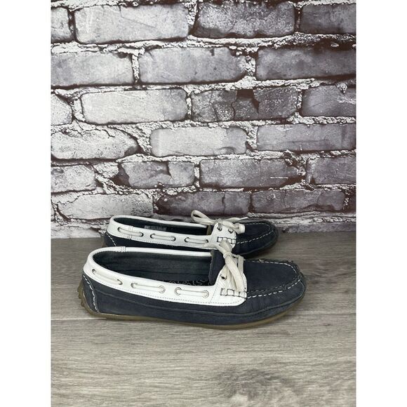 SOUL of AFRICA Nerina Juliet White Blue Leather Bow Ballet Flats Women 7M US/38 - Picture 15 of 16